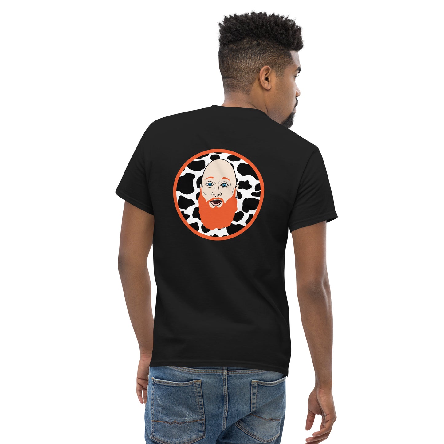 Men's Classic Tee w/ Cow Print Elroy