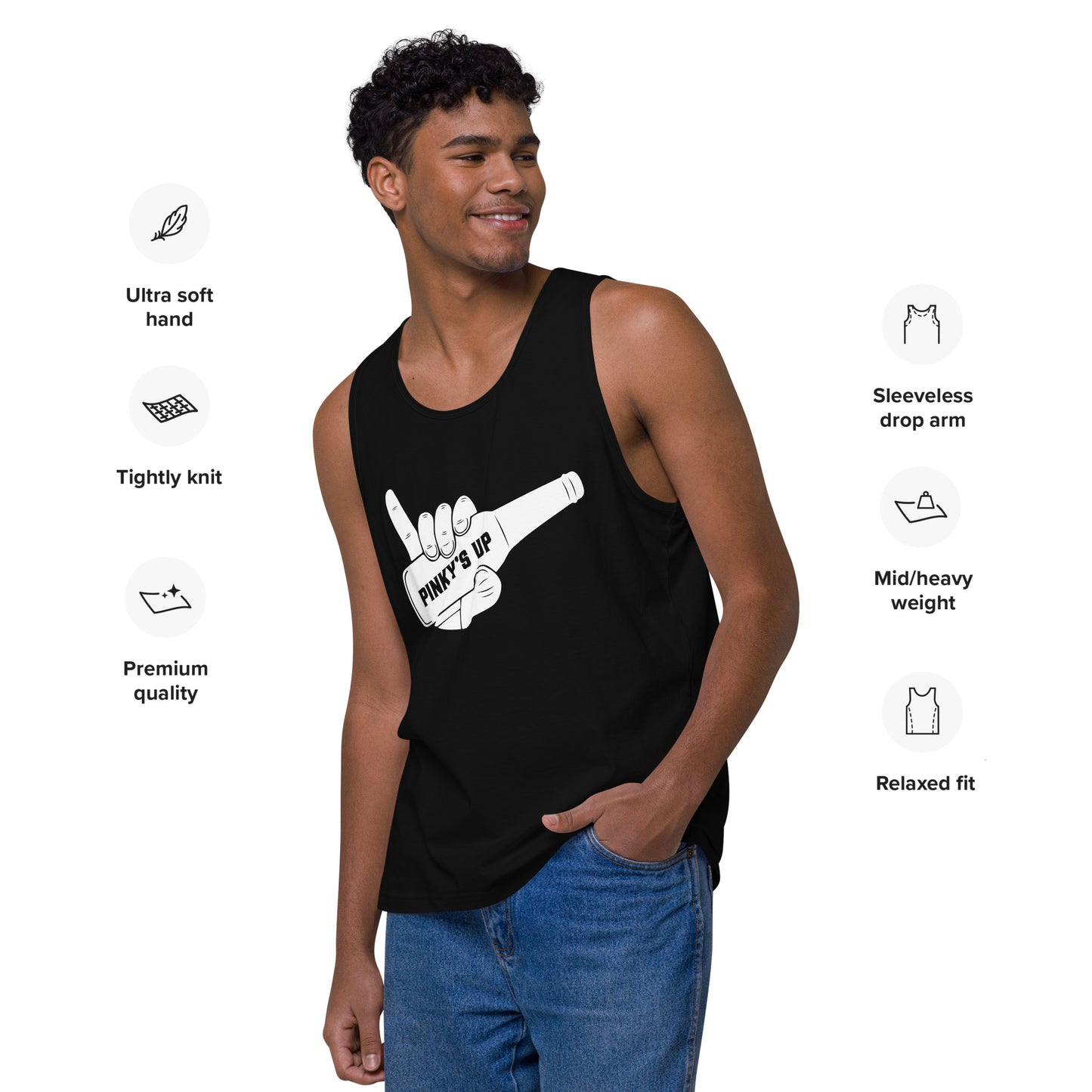 Pinky's Up Men's Tank